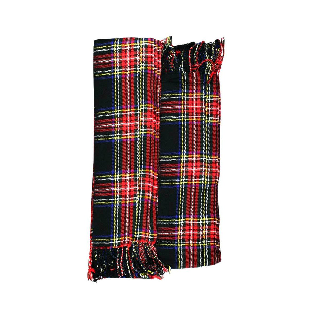 Acrylic Wool Tartan Piper Plaid 31/2 Yard Pleated 13oz House Of Scotland