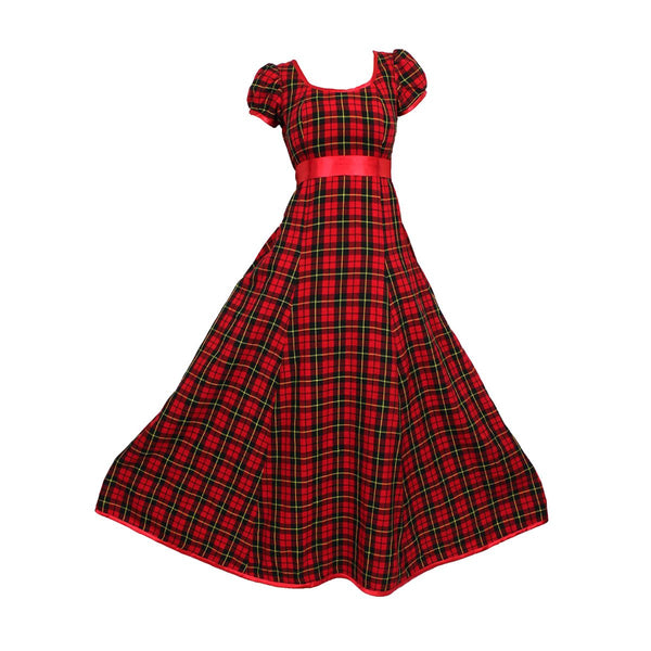 house-of-scotland-acrylic-wool-simple-tartan-evening-gown-ted-wallace-tartan-front-pose