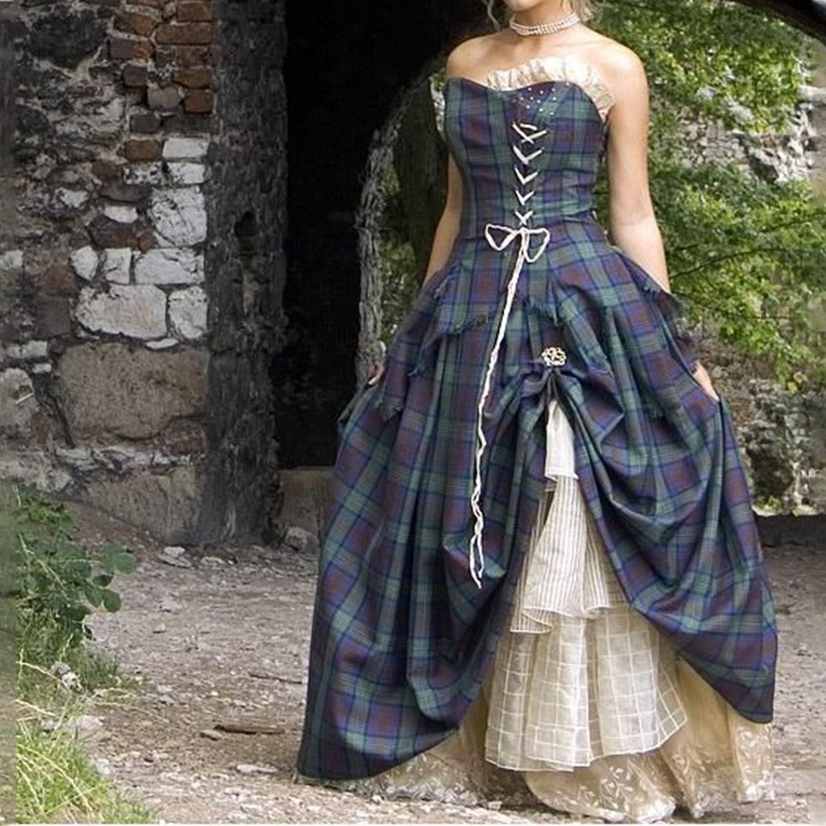 Tartan Wedding Dress Bella – House Of Scotland