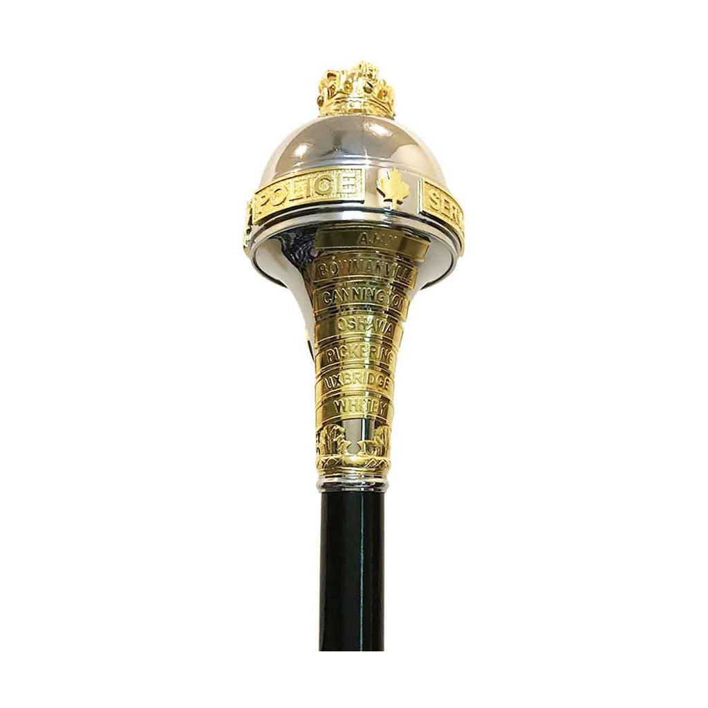 Custom Made Drum Major Ceremonial Mace or Stave With Battle Honors