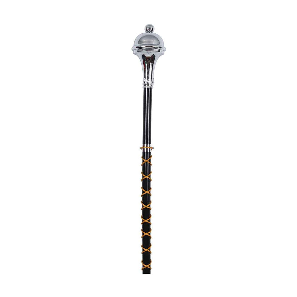 Drum Major Mace or Stave Chrome Plain Head Ball Top main image 1