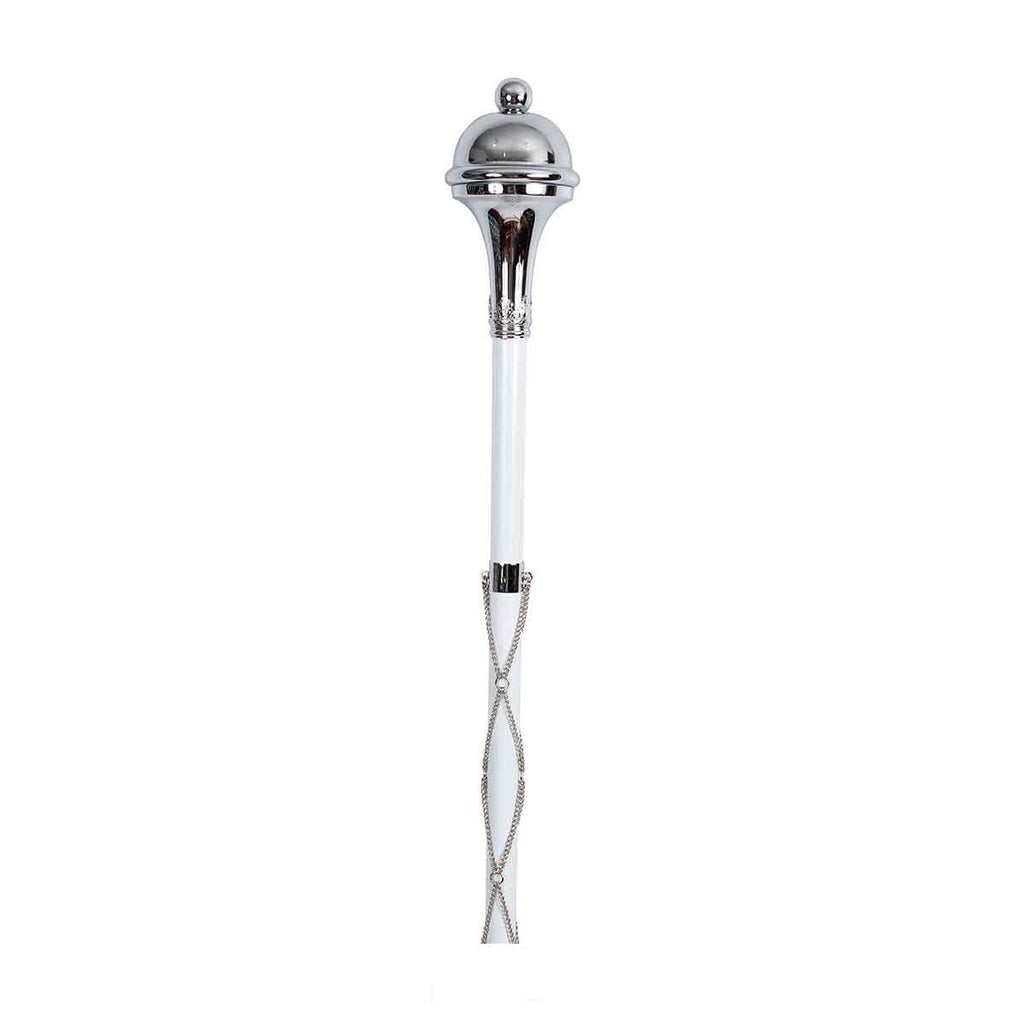 Drum Major Mace or Stave Chrome Plain Head Ball Top
