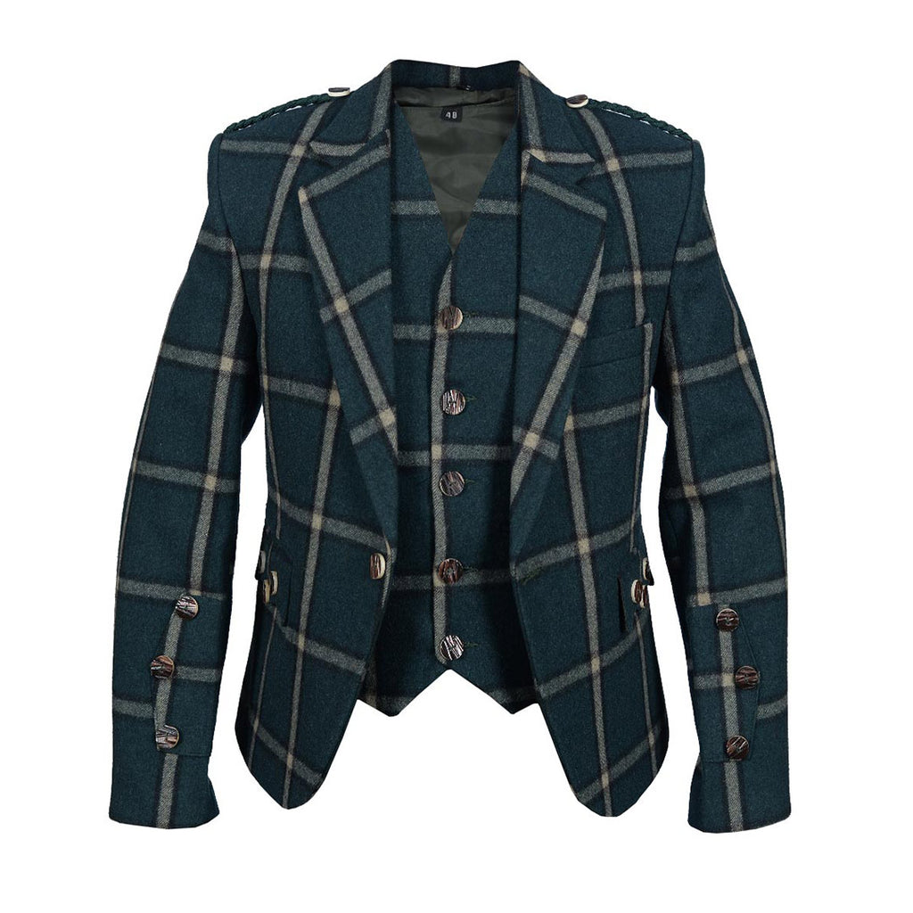 Blue Tweed Argyll Jacket And Vest main image 1
