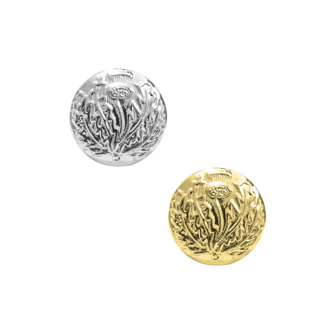 Scottish Thistle Flower Uniform Buttons 12 Pieces - House Of Scotland