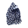 Bagpipe Cords Navy Blue & White Silk