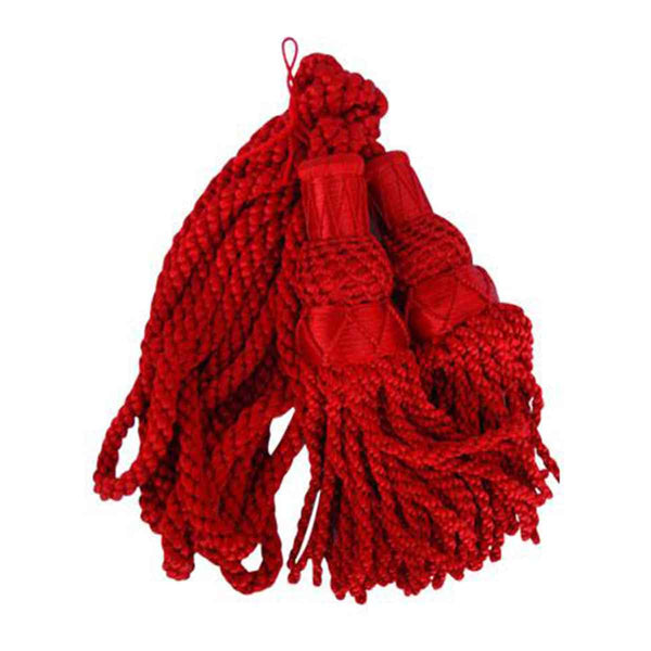 Bagpipe Cords Red Silk - House Of Scotland
