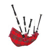 Rosewood Highland Bagpipe Black Finish Combed And Beaded Plastic Fittings