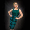 Heather Short Tartan Dress With Matching Silk Top