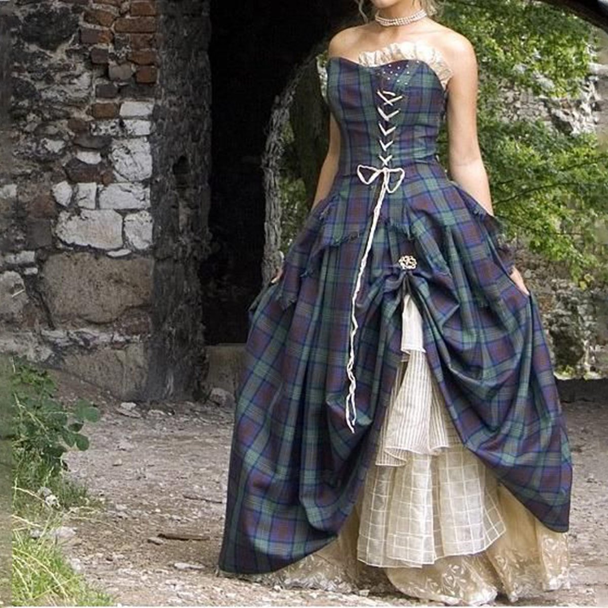 Bella Tartan Wedding Dress – UK SCOTS LTD