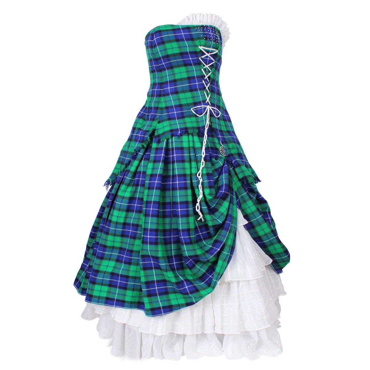 Scottish Robe Tartan Wedding Dress Bella – House Of Scotland