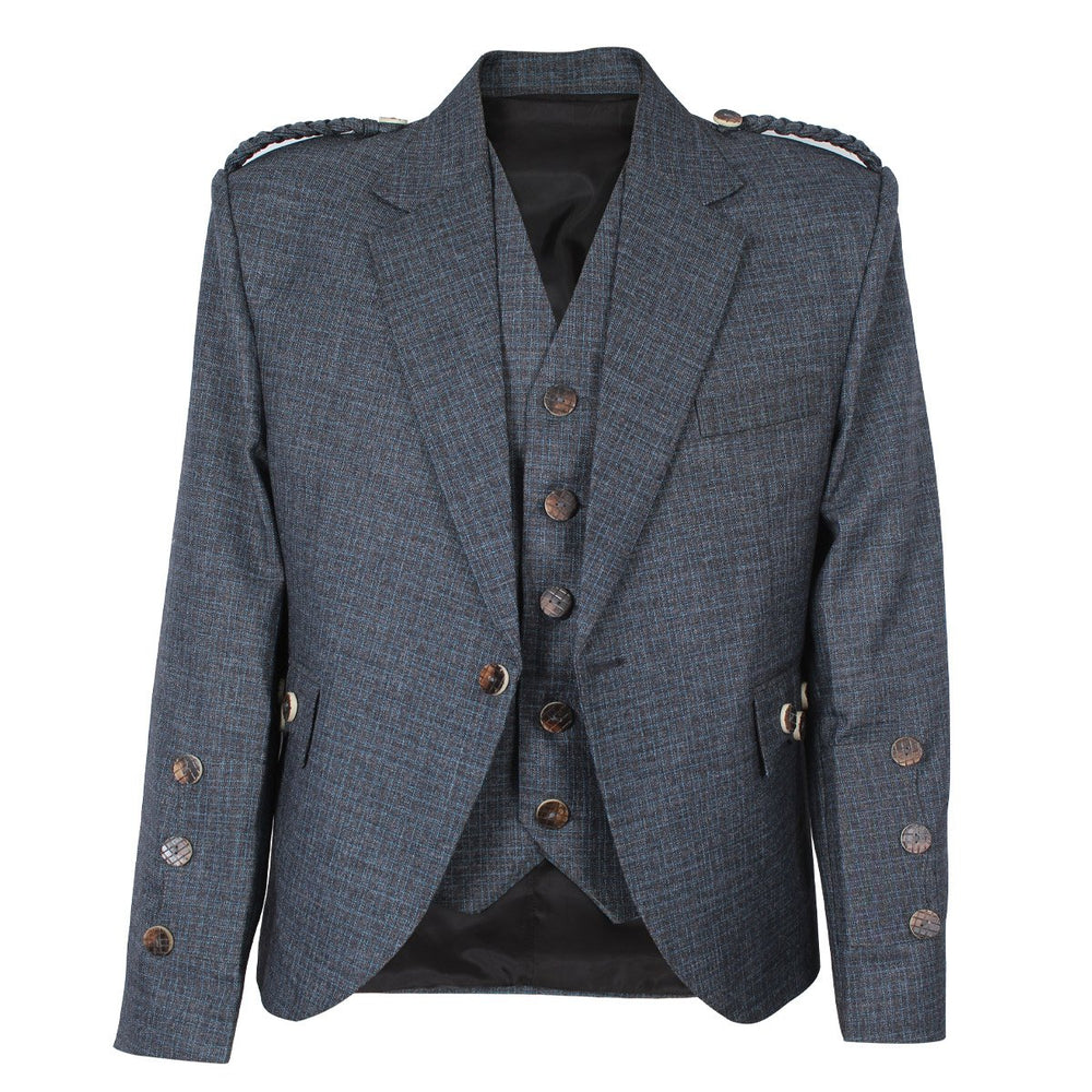 Argyll Jacket Blue Serge Wool With Vest