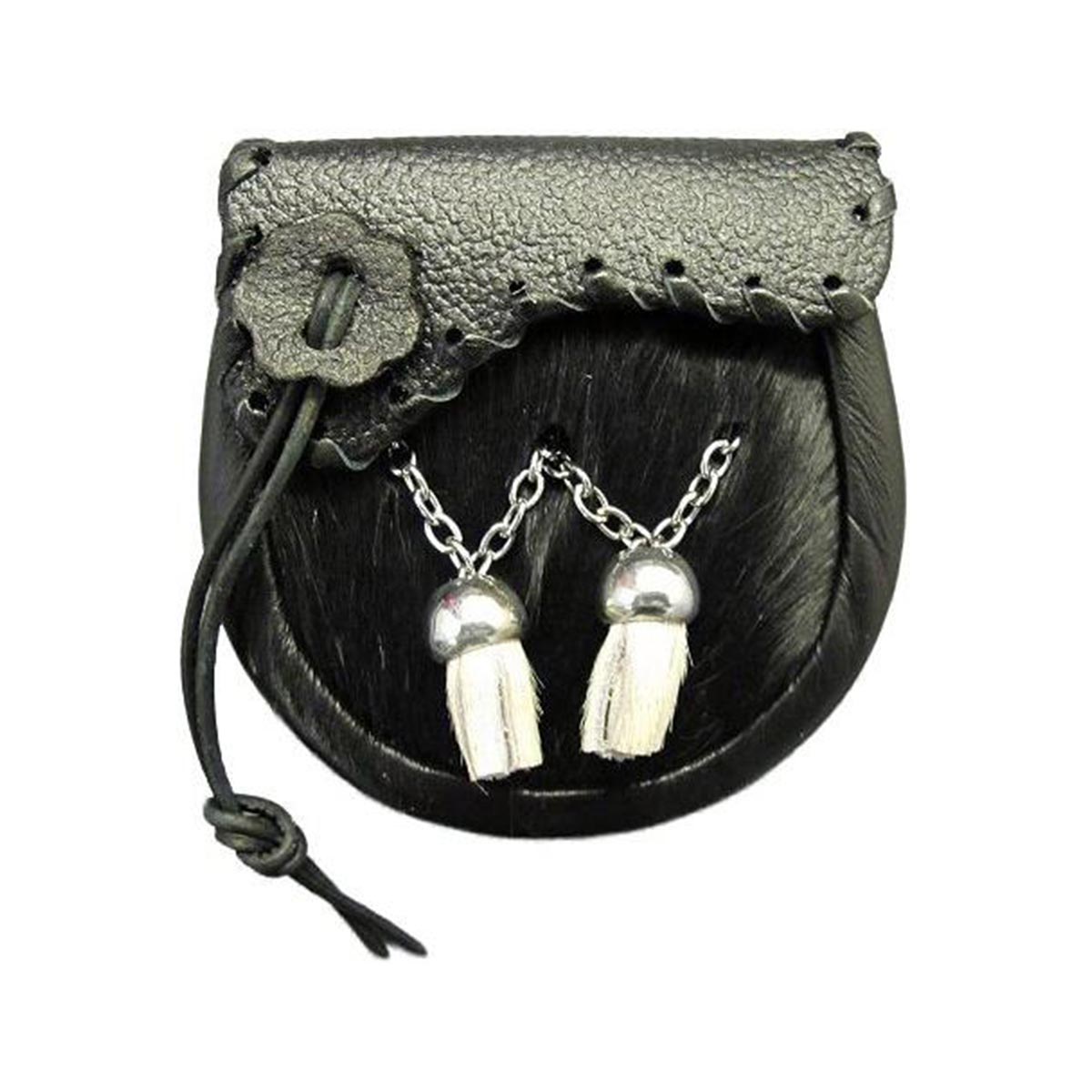 house-of-scotland-black-cowhide-baby-kilt-sporran-flap-shape-with-chain-belt