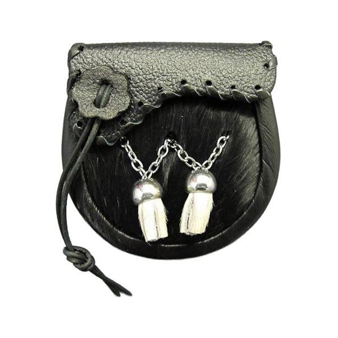 house-of-scotland-black-cowhide-baby-kilt-sporran-flap-shape-with-chain-belt