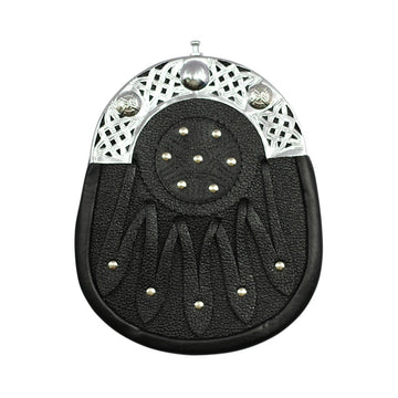 house-of-scotland-black-or-brown-grained-leather-sporran-celtic-cantel-and-chain-belt