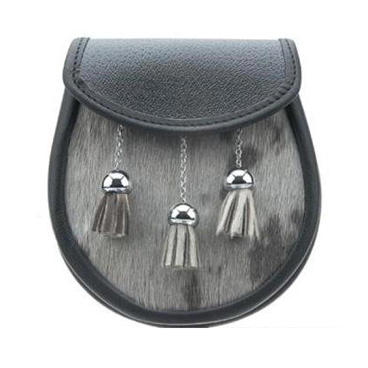house-of-scotland-black-or-brown-leather-sporran-buffalo-skin-front-with-3-chain-tassels