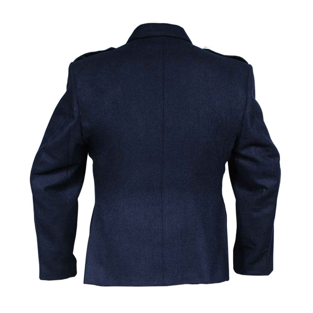 Blue Tweed Argyll Jacket And Vest Pure Wool - House Of Scotland