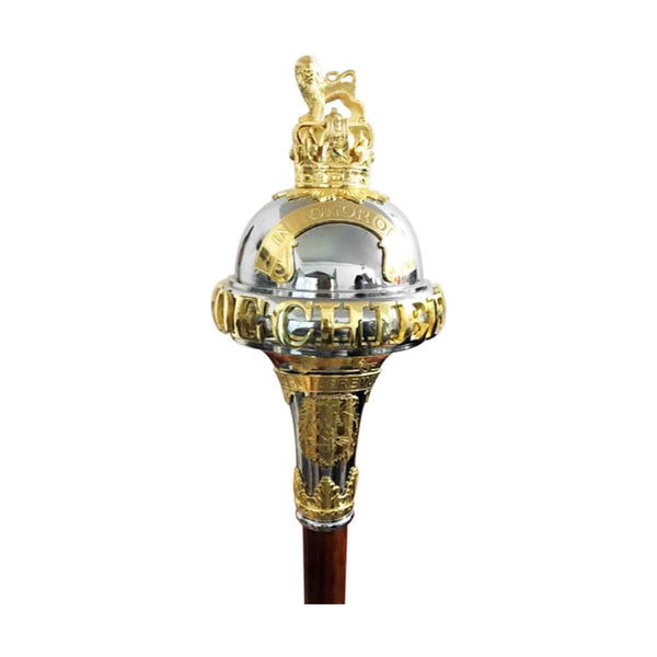 Custom Made Drum Major Ceremonial Mace or Stave With Battle Honors - House Of Scotland