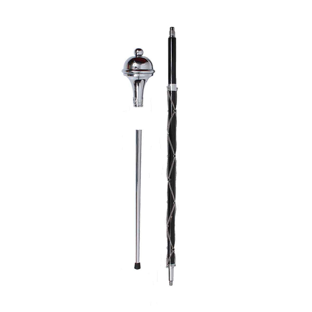 Drum Major Mace or Stave Chrome Plain Head Ball Top | House Of Scotland