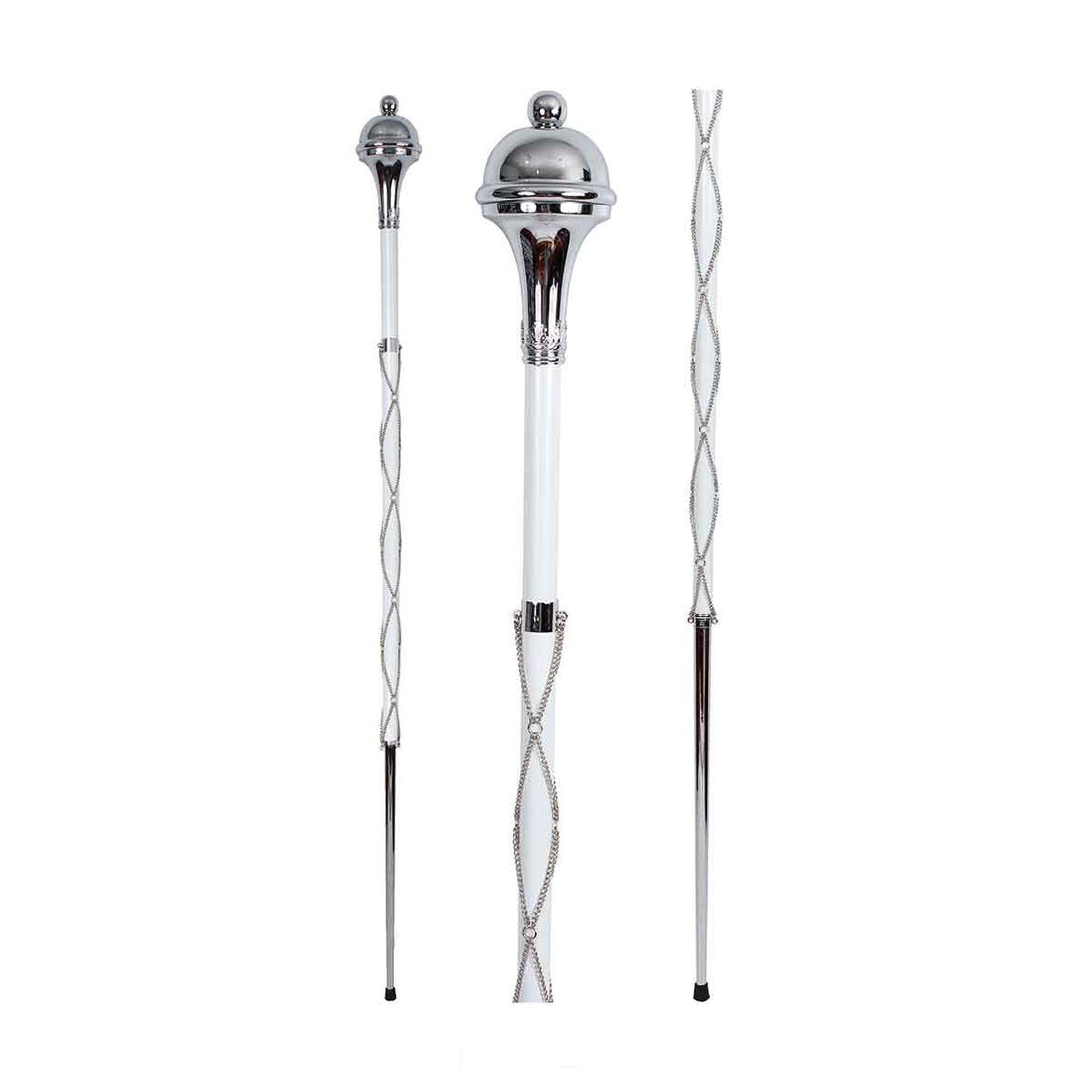 Drum Major Mace or Stave Chrome Plain Head Ball Top - House Of Scotland