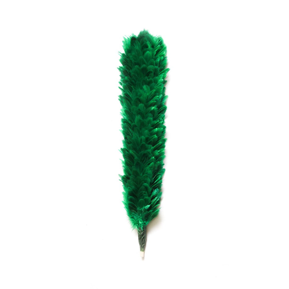 Feather Bonnet Hackle Green 12 Inches