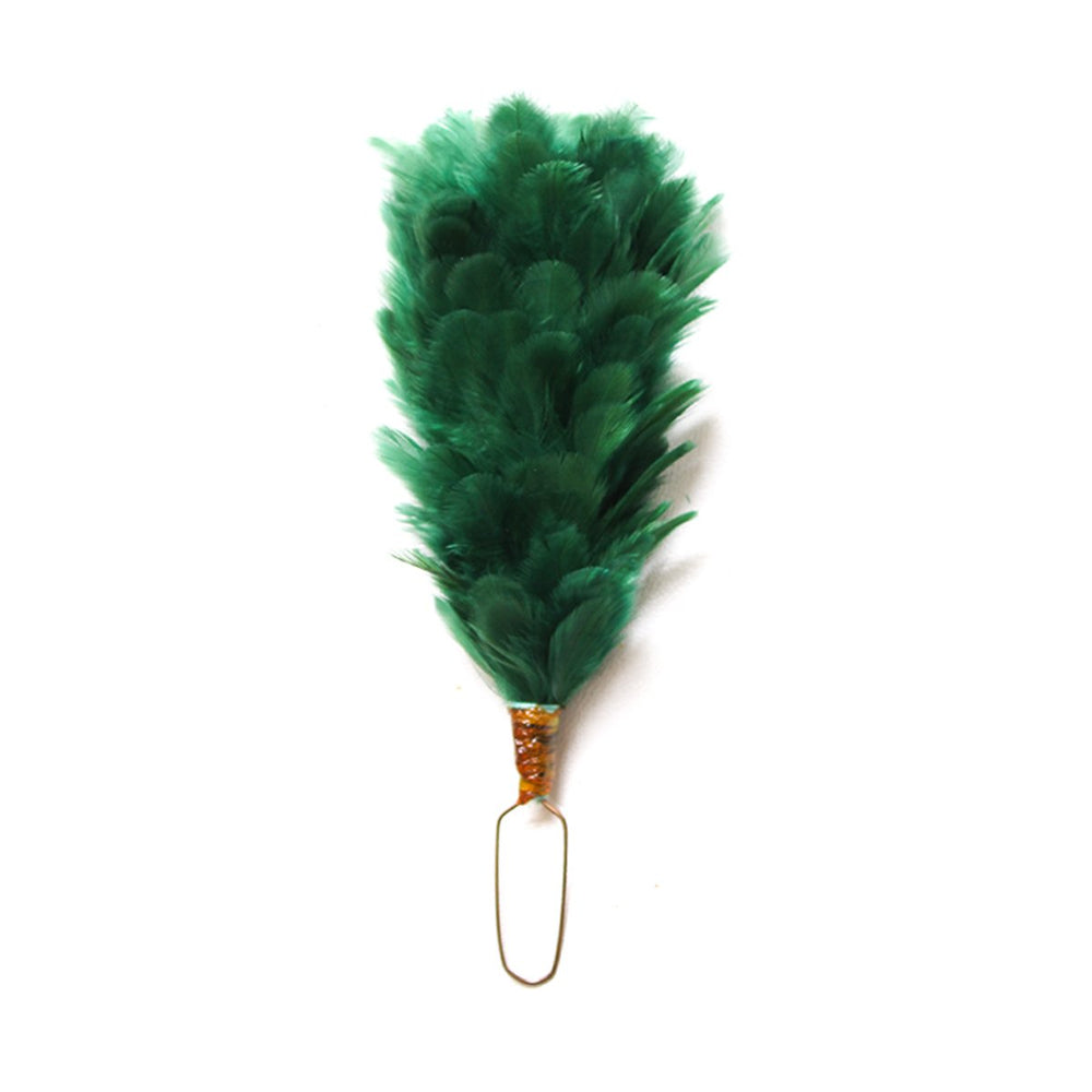 Feather Hackle Green 4 Inches