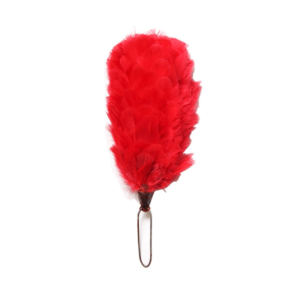 Feather Hackle Red 4 Inches