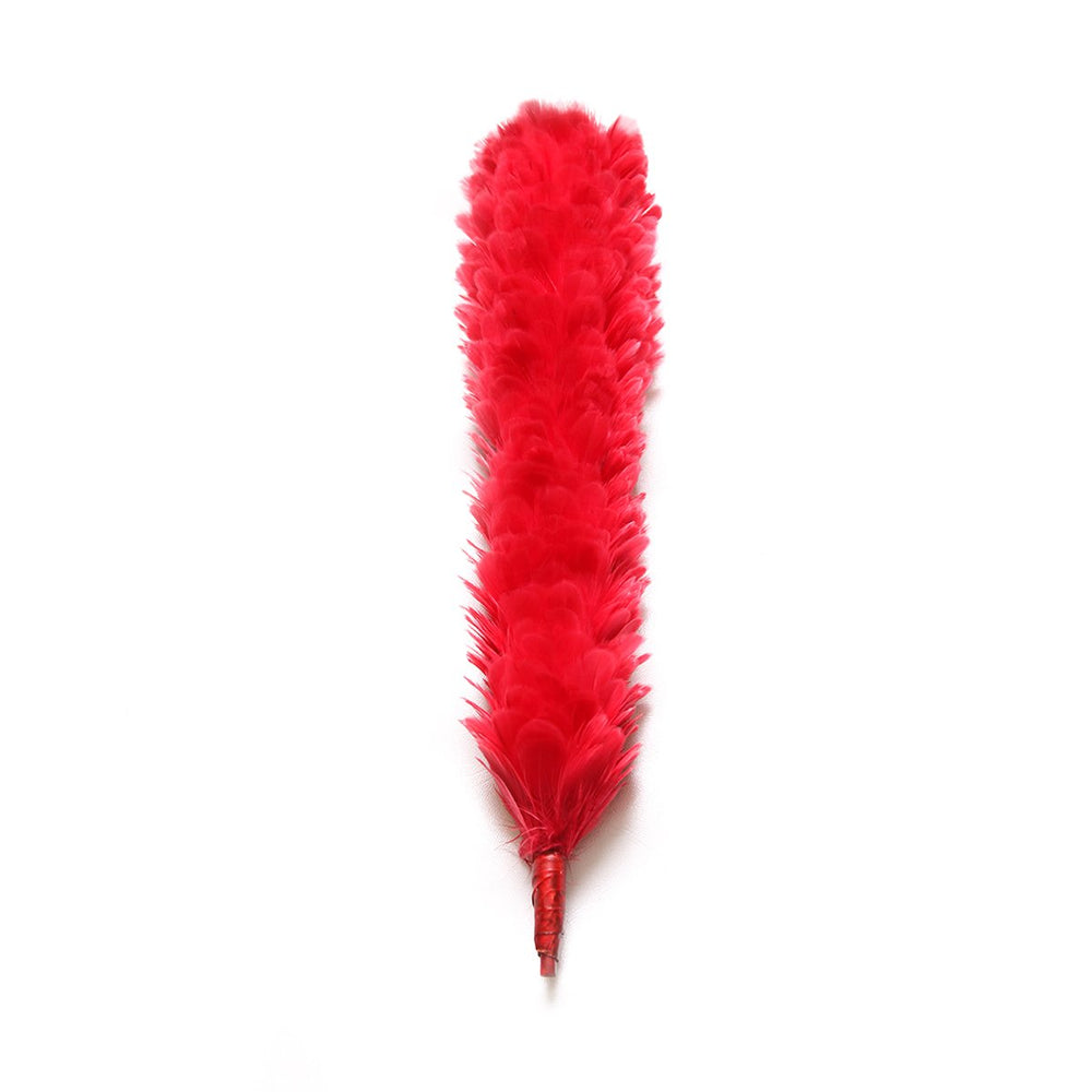 Feather Bonnet Hackle Rose Red 12 Inches