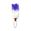 Feather Hackle Blue White 4 Inches