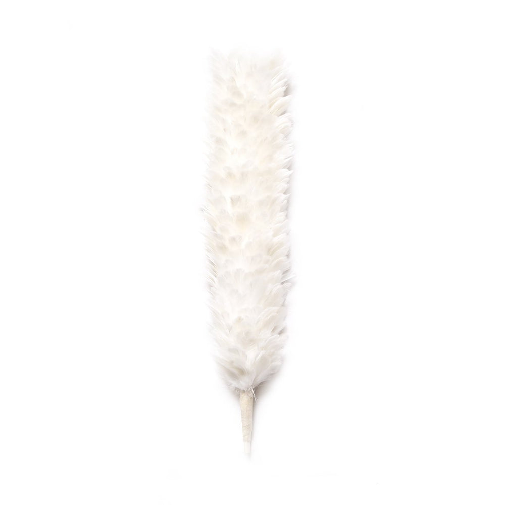 Feather Bonnet Hackle White 12 Inches