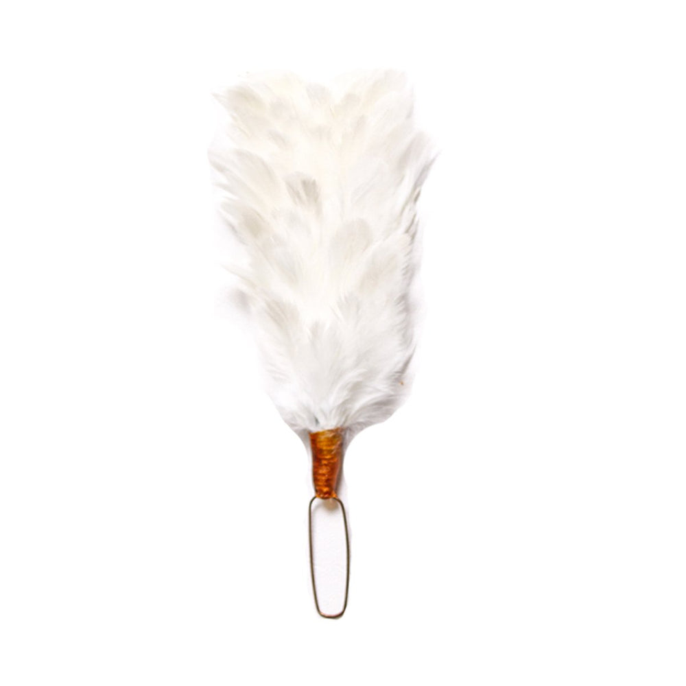 Feather Hackle White 4 Inches