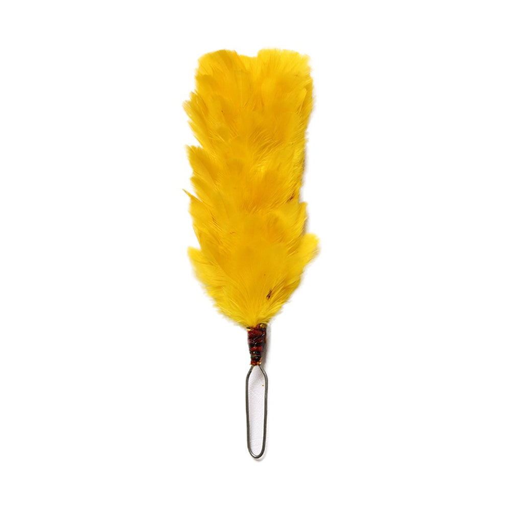 Feather Hackle Yellow 4 Inches
