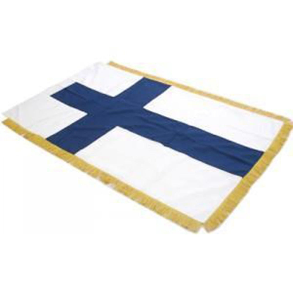 Finland Full Size Double Sided Hand Embroidered Flag