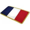 France Full Size Double Sided Hand Embroidered Flag