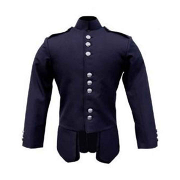 Gabardine Military Jacket Navy Blue - House Of Scotland