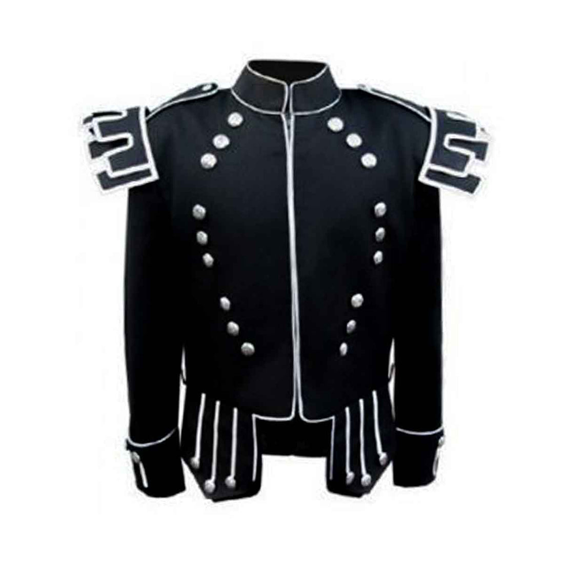 Gabardine Scots Guards Style Doublet Castellated Shoulder Shells - House Of Scotland