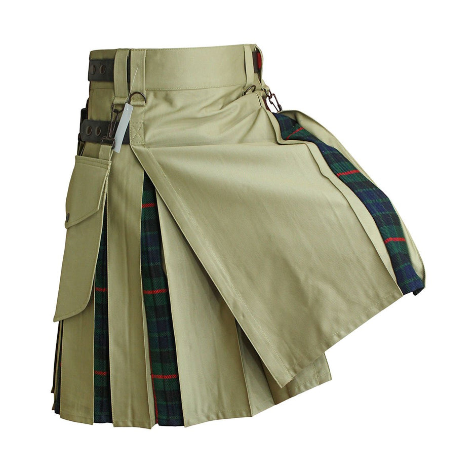 Heavy Cotton Hybrid Kilt With Tartan  House Of Scotland