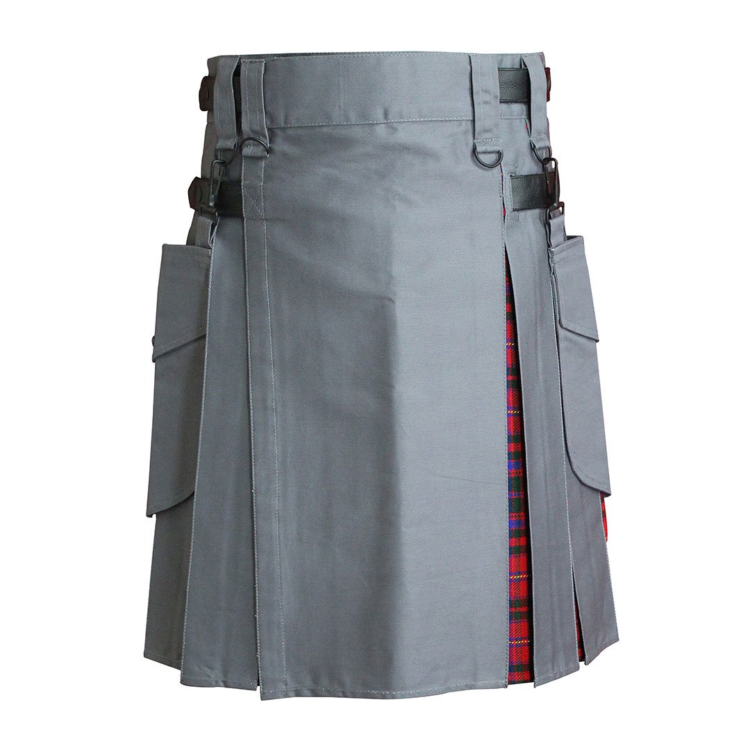      house-of-scotland-heavy-cotton-hybrid-kilt-grey-color-with-macdougall-tartan