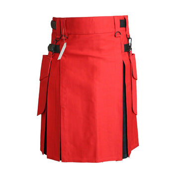 house-of-scotland-heavy-cotton-hybrid-kilt-red-color-with-black-watch-tartan