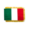 Italy Table Size Double Sided Hand Embroidered Flag