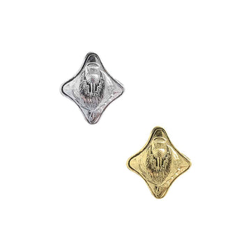 Thistle Flower Buttons Diamond Shape 12 Pieces - House Of Scotland