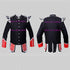 Black Military Doublet Blazer Wool Red Cuffs And Flaps Silver Braid - House Of Scotland