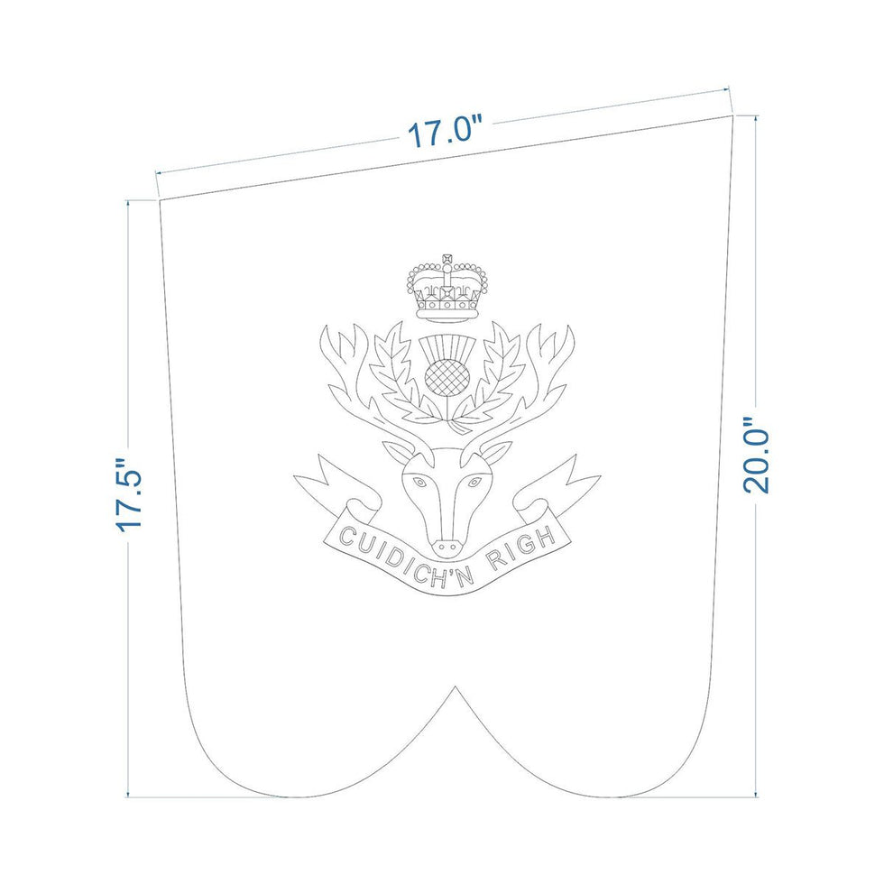 Pipe Banner Double Sided Hand Embroidered Custom Made – House Of Scotland