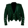Prince Charlie Jacket With Vest Green Color