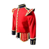 Red Doublet With Gold Braid White Piping Black Cuffs And Collar