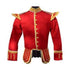 Red Doublet Fancy Blazer Wool Gold Braid And White Trim - House Of Scotland
