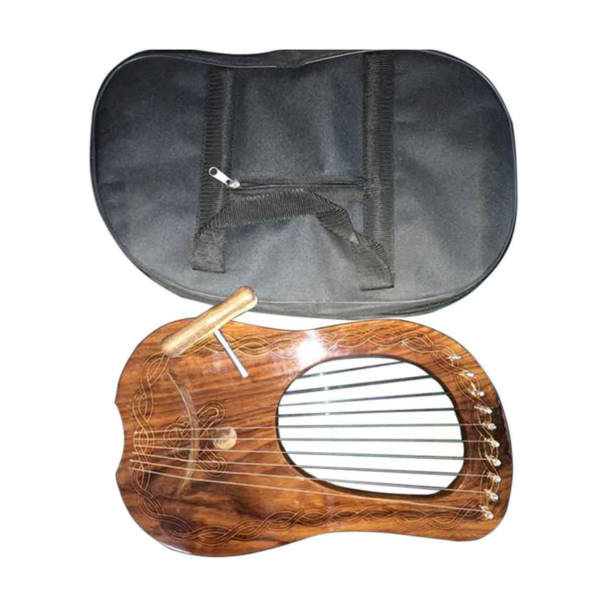 Lyre Harp Rosewood 10 Strings - House Of Scotland