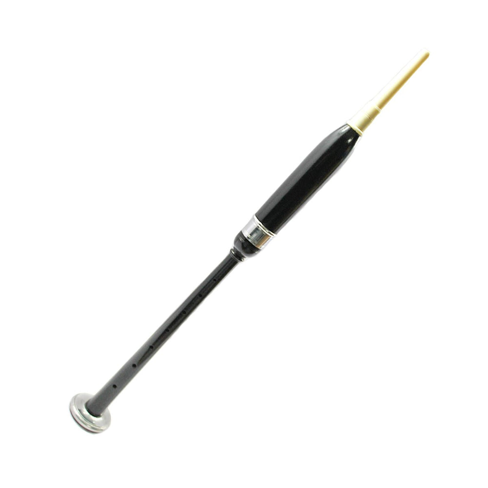 Rosewood Practice Chanter Black Finish Thistle Engraved Fittings