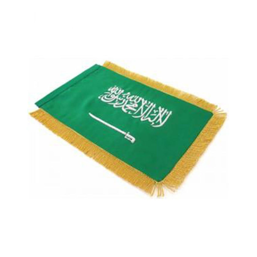 Saudi Arabia Table Size Double Sided Hand Embroidered Flag