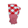 Acrylic Wool Scottish Hose Top Diced Red And White