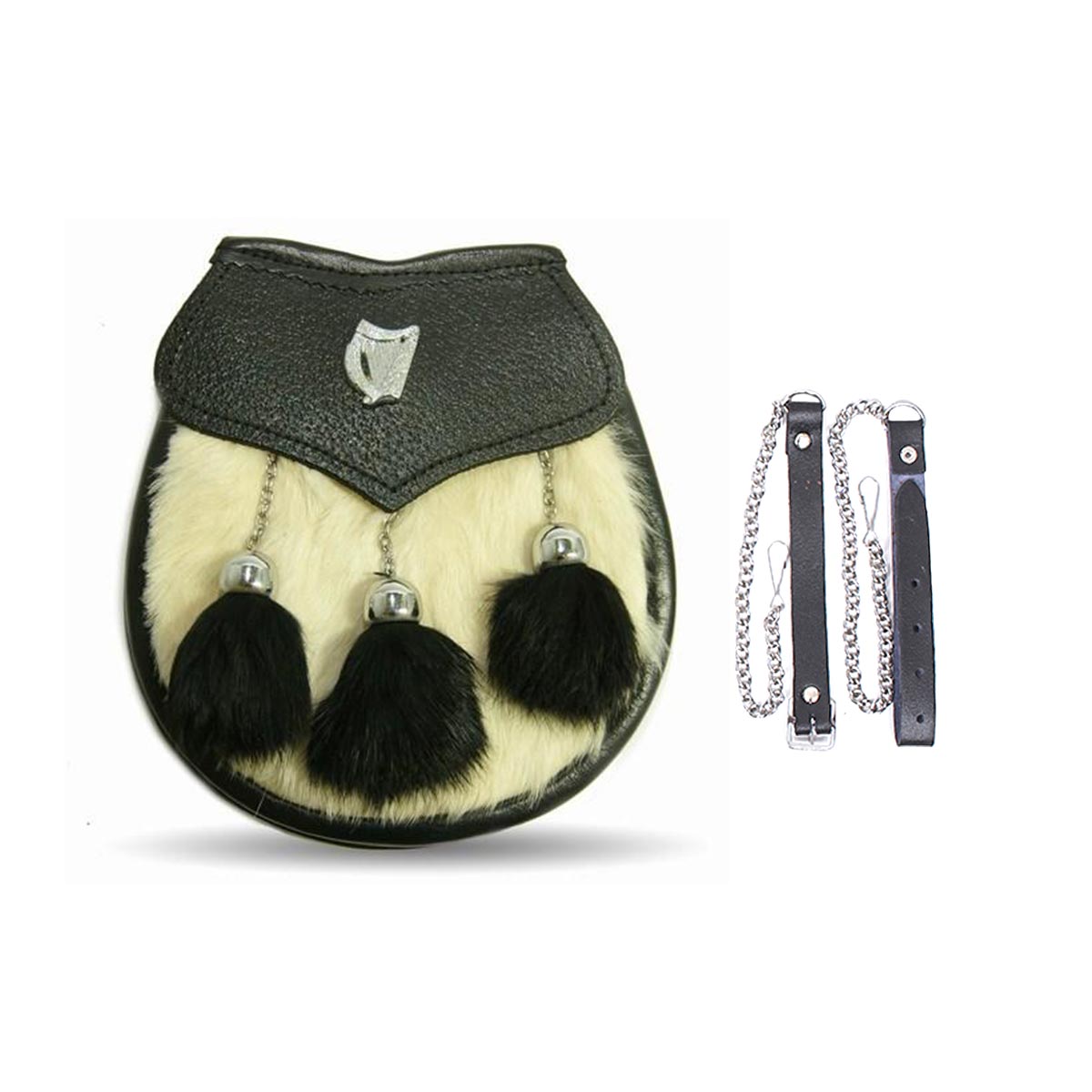 house-of-scotland-semi-dress-rabbit-fur-irish-harp-kilt-sporran-with-chain-belt